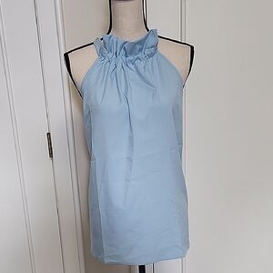 SHEIN Light Blue Halter Neck Blouse